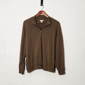 Daily Ritual Women's 1/2 Zip Pullover Sweatshirt in Size XL